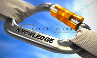 Chrome Carabiner with Text Knowledge.
