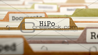 HiPo Concept on File Label.