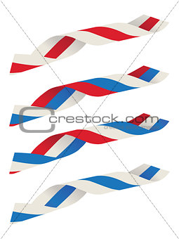 Abstract ribbon flag