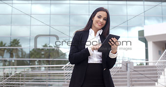 Friendly businesswoman with a confident smile