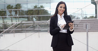Friendly businesswoman with a confident smile