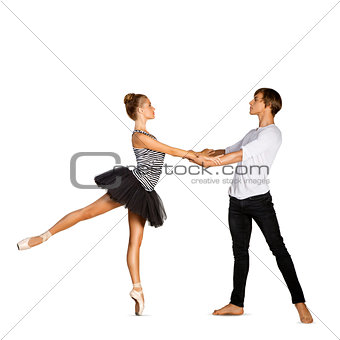 Beautiful ballet couple