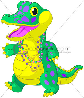 Mardi Gras Alligator 