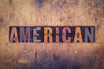 American  Concept Wooden Letterpress Type