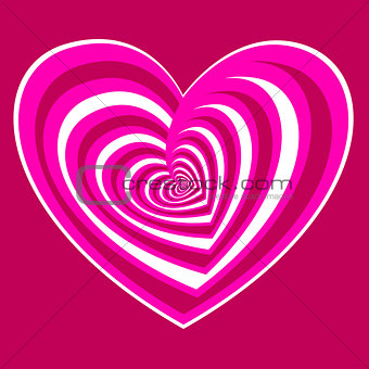 pink vector heart