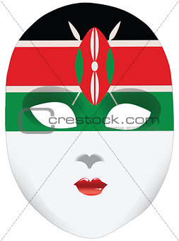 A symbolic mask of Kenya