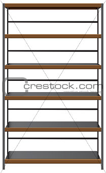 Industrial shelving, with steel shelves