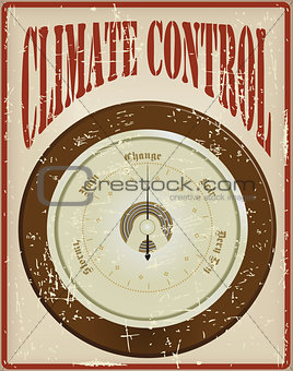 Wall barometer - the basis of climate control