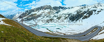 Summer Alps mountain panorama (Austria).