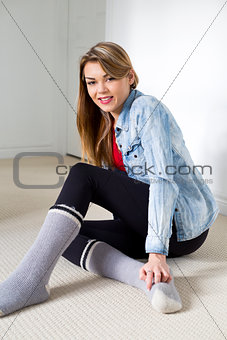 young casual woman