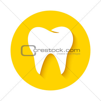 Tooth icon. Dental logo.