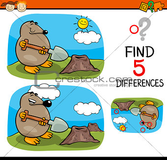 find differences task