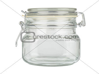 Glass jar with cap