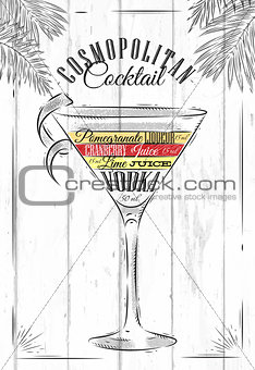 Cosmopolitan cocktail 