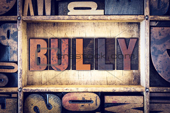 Bully Concept Letterpress Type