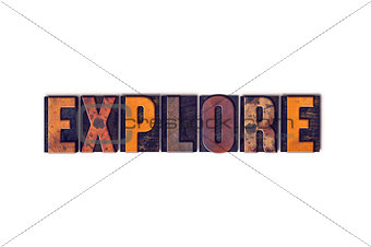 Explore Concept Isolated Letterpress Type