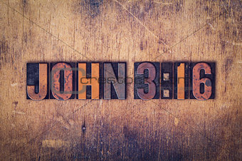 John 316 Concept Wooden Letterpress Type
