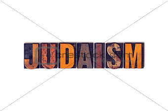 Judaism Concept Isolated Letterpress Type