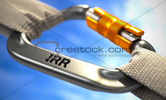 Chrome Carabiner Hook with Text IRR.