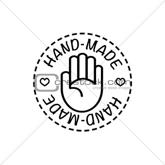 Vector hand-made badge