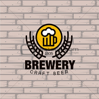 Brewery Logo. Vector Illustration