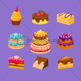 Cakes and Desserts Set