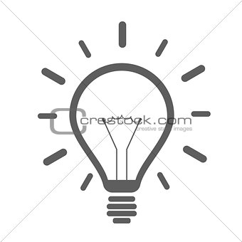 simple lightbulb icon