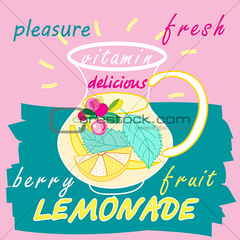 Delicious bright lemonade