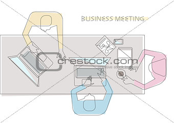 Business meeting concept