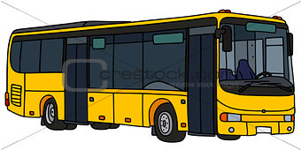 Yellow city bus