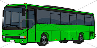 Light green bus
