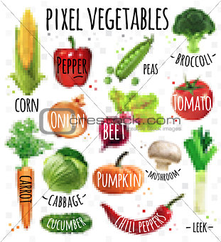 Pixel vegetables