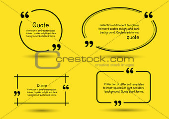 quote shadow yellow background