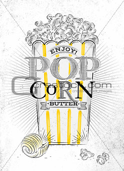 Poster popcorn butter