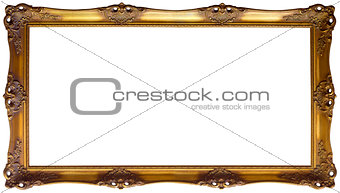 Panoramic Golden Frame Cutout