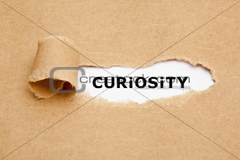 Curiosity Torn Paper Concept