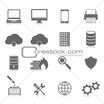 Computer Service and Maintain Icons
