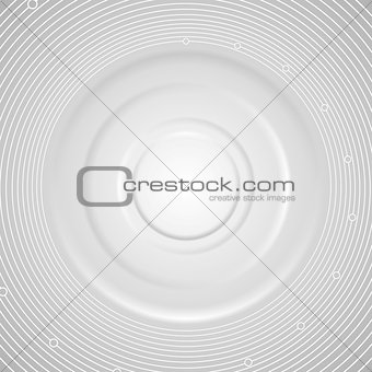 Grey abstract circles technology background
