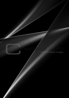 Dark abstract monochrome smooth lines background