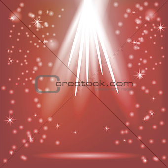 Red  Rays of Magic Lights
