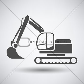 Construction bulldozer icon