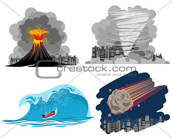 Four natural disasters