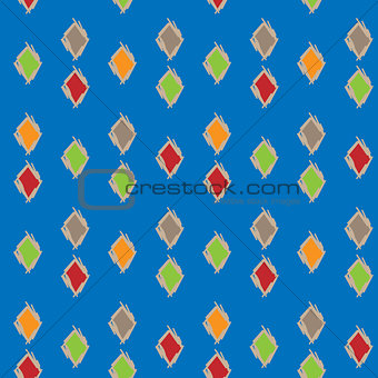 Colorful background of diamonds, seamless pattern