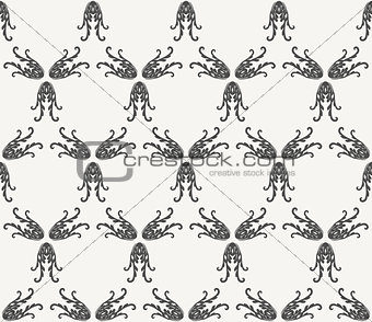 Vector seamless pattern with art ornament for design