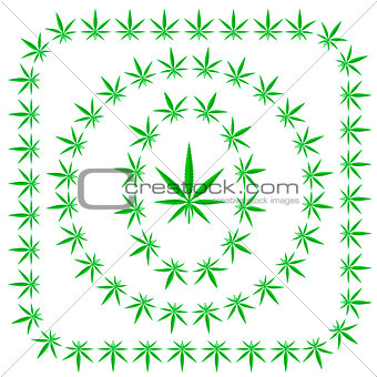 Set of Cannabis Frames