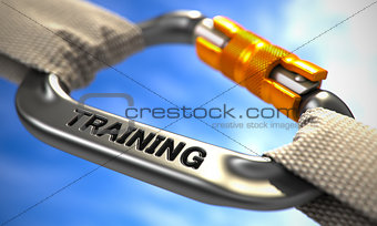 Chrome Carabiner with Text Training.
