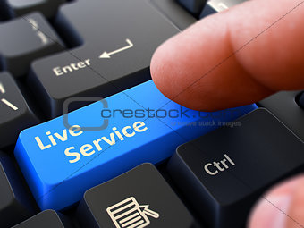 Live Service - Clicking Blue Keyboard Button.
