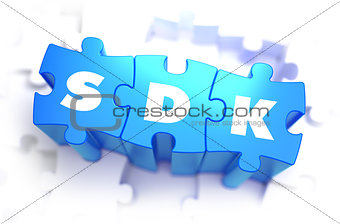 SDK - Text on Blue Puzzles.