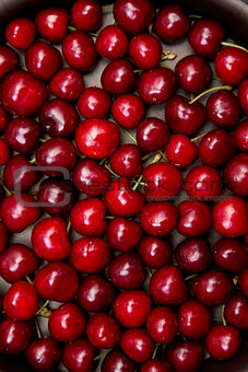 Top view of red cherry texture 