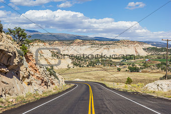 Scenic byway 12 near Boulder in Utah